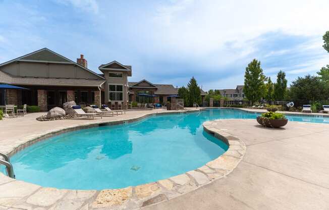 our apartments have a large resort style swimming pool
