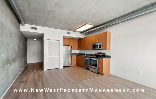 Modern East Village Loft at Smart Corner! Small Pet OK! 1 Parking Space Included! Available Now!