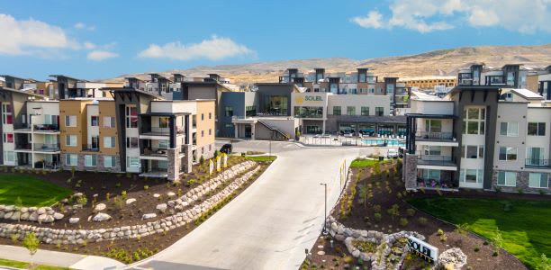 Aerial View Of The Community at Soleil Lofts Apartments, Utah, 84096