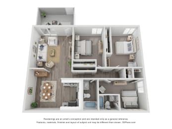 3 beds, 2 baths, 1,168 sqft, $1,735