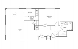 1 bed, 1 bath, 691 sqft, $1,683
