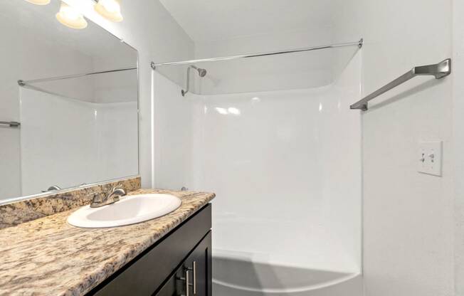 3BD/2BA Townhome Floorplan - Bathroom with Spacious Granite Countertop