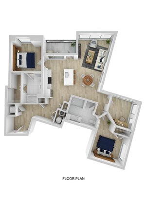 2 beds, 2 baths, 1,336 sqft, $4,345