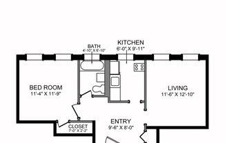 1 bed, 1 bath, 577 sqft, $2,350, Unit 03-034