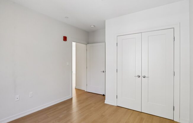 Bedroom with Closet at Park77 Apartments, Massachusetts