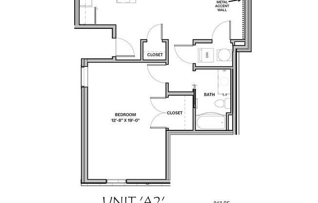 1 bed, 1 bath, 947 sqft, $2,055, Unit 102 [Furnished]