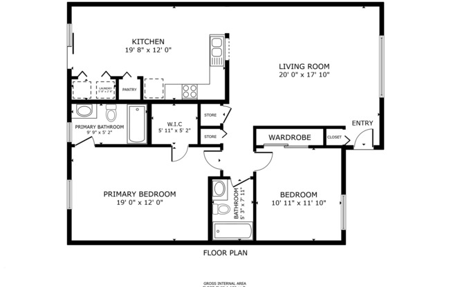 2 beds, 2 baths, 1,180 sqft, $1,999, Unit 3232