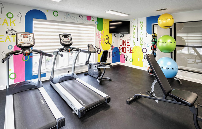 Fitness Center at Somerset Apartments in Lincoln, NE