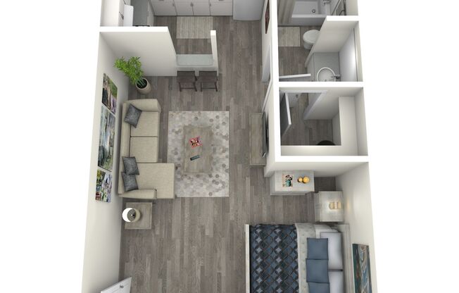 Studio, 1 bath, 410 sqft, $994, Unit 303