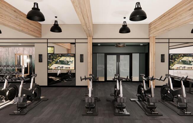 Our club-quality fitness center features strength training, free weights, and open space designed to support a wide range of workouts and routines.