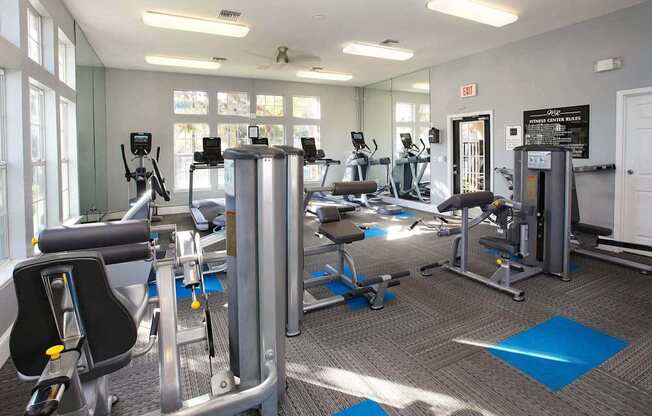 Fitness studio with cardio and weight machines