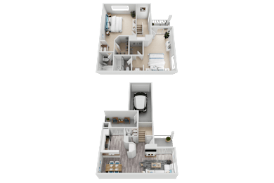 2 beds, 2.5 baths, 1,211 sqft, $4,094