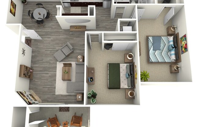 2 beds, 1 bath, 875 sqft, $2,795