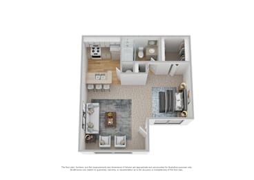 Studio, 1 bath, 407 sqft, $818