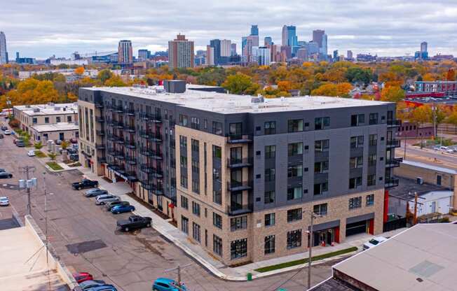 Tyler Street Stacks drone exterior image