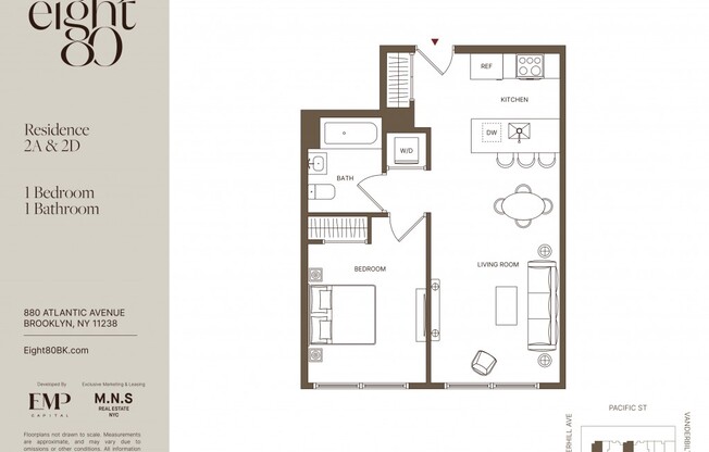 1 bed, 1 bath, $4,154, Unit 2A