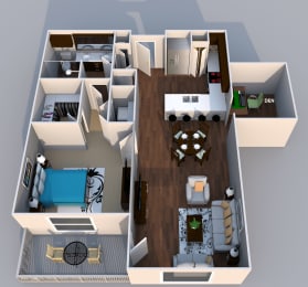 1 bed, 1 bath, 874 sqft, $1,711
