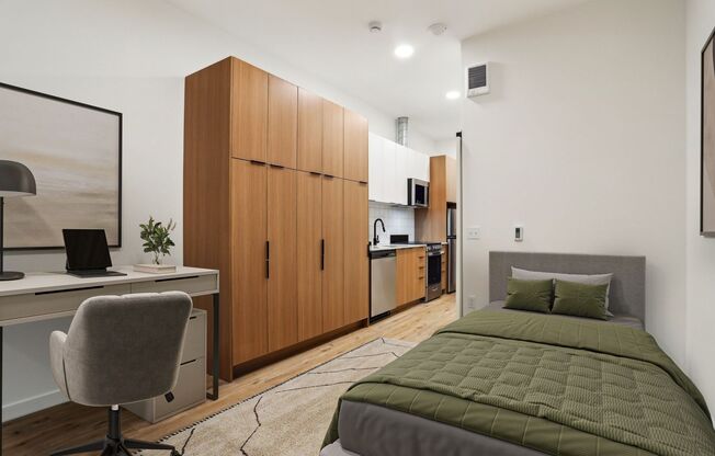 Studio, 1 bath, 286 sqft, $1,330, Unit 106