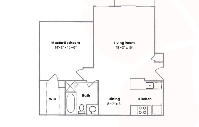 1 bed, 1 bath, 792 sqft, $1,495, Unit 28-9575-104