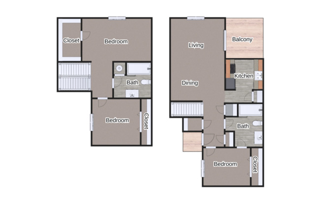 3 beds, 2 baths, 1,250 sqft, $1,100