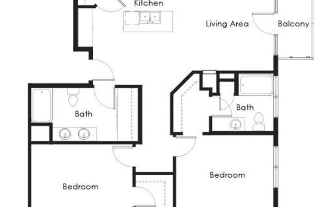 2 beds, 2 baths, 1,085 sqft, $1,765, Unit 301