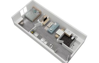 1 bed, 1 bath, 459 sqft, $2,080