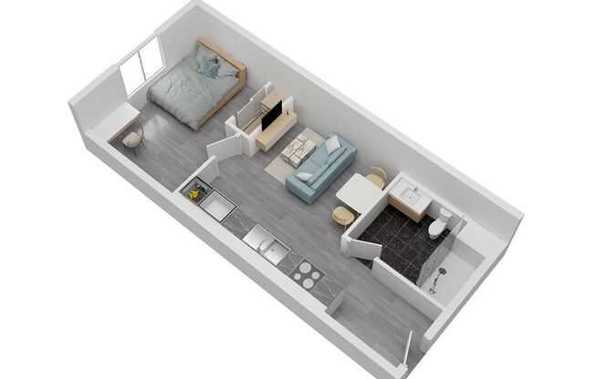 1 bed, 1 bath, 459 sqft, $2,289