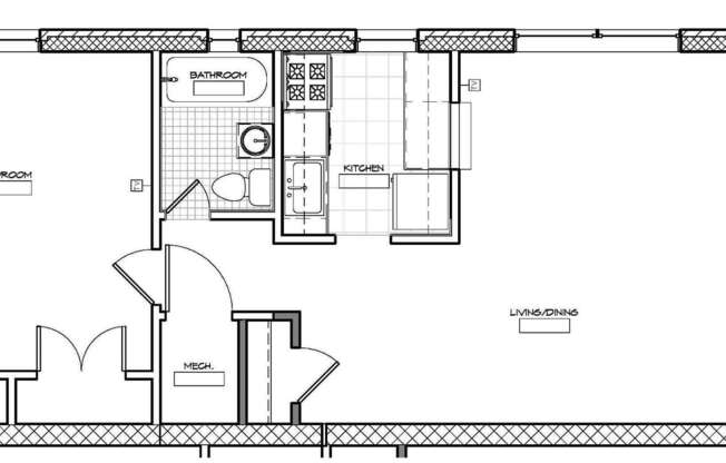 1 bed, 1 bath, 677 sqft, $1,542