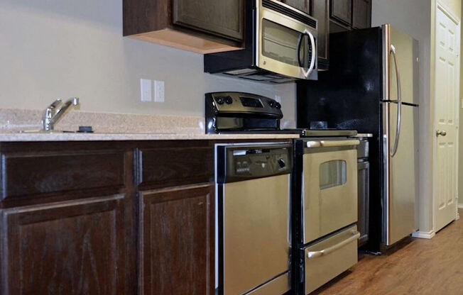 apartment kitchen in Lubbock 