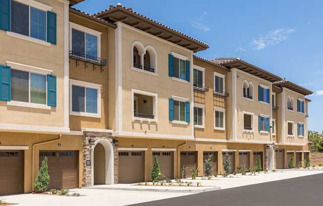 Exterior Garages at Andorra Apartments