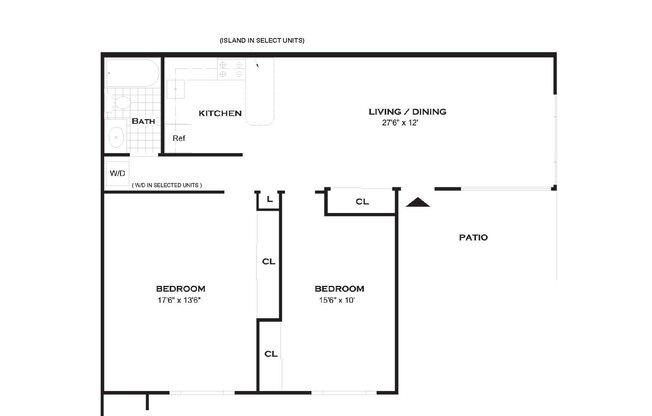 2 beds, 1 bath, 958 sqft, $3,346