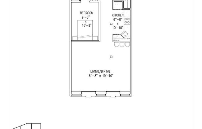 1 bed, 1 bath, 773 sqft, $1,605, Unit 408