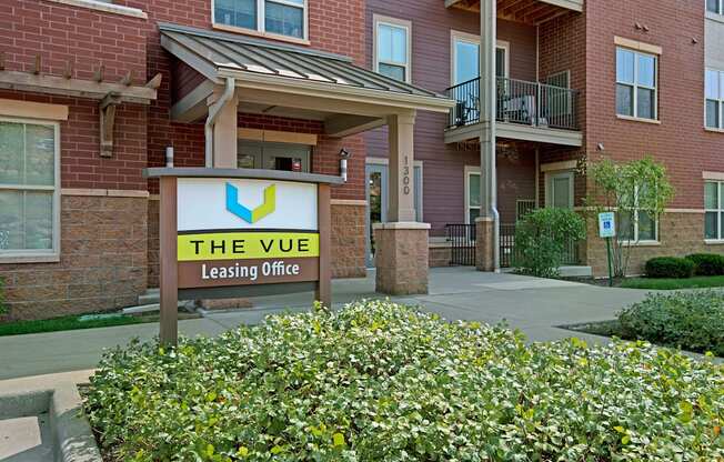 Outside the Leasing Office at The Vue at Pinnacle Peak Apartment Homes Apartments in Fitchburg, WI