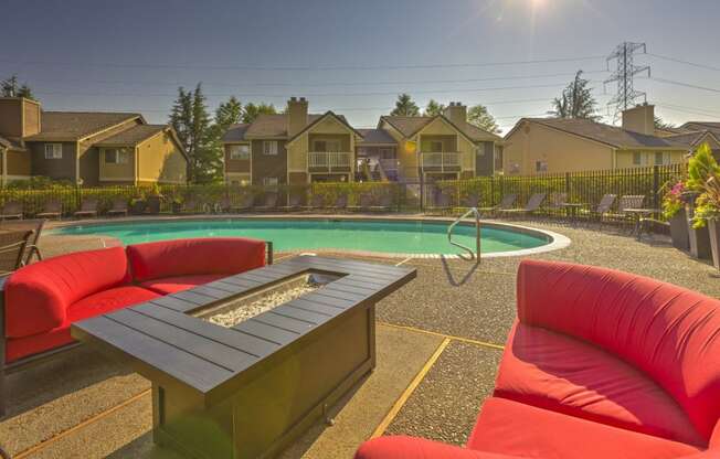 Pool Lounge Area at MonteVista, Beaverton