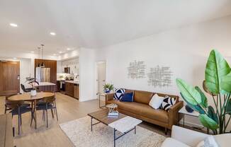 B2 apartment floorplan - living room