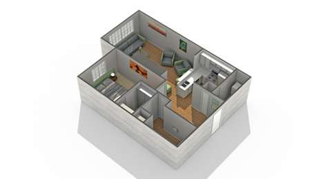 1 bed, 1 bath, 720 sqft, $1,225