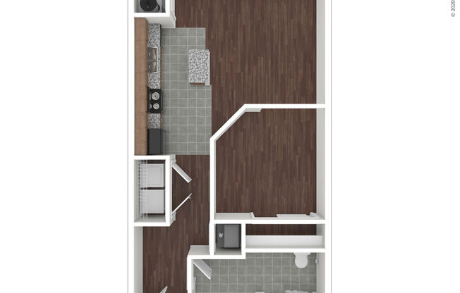 Studio, 1 bath, 615 sqft, $1,325