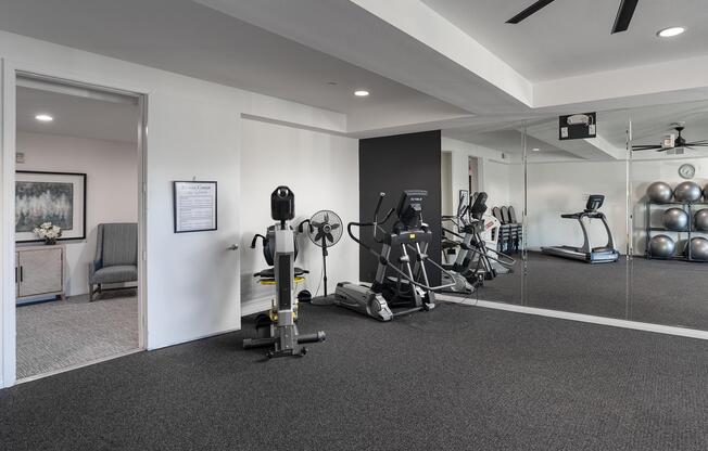 a group of people in a room