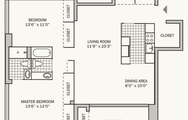 2 beds, 2 baths, 1,150 sqft, $1,303