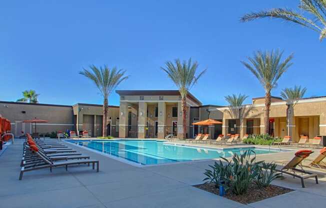 Pool Area at Circa 2020, Redlands, CA, 92374