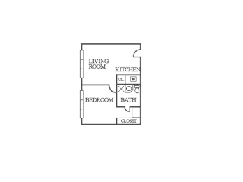 Studio, 1 bath, 500 sqft, $2,199