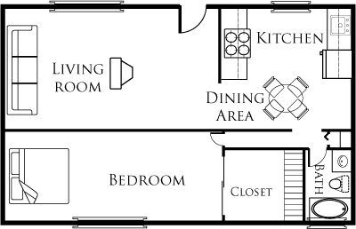 1 bed, 1 bath, 650 sqft, $1,725, Unit 14