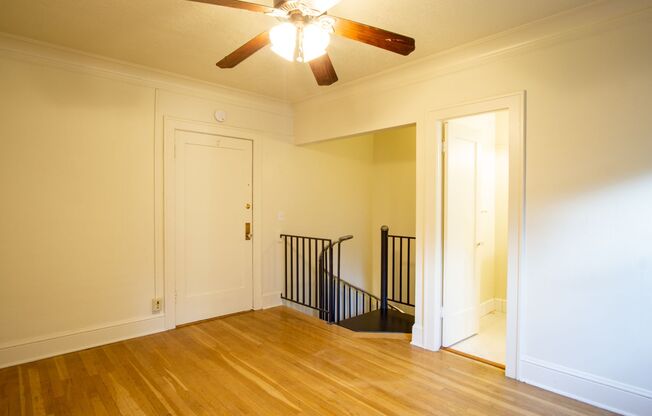 Darling Kerns Two-Story Apartment with Spiral Staircase!