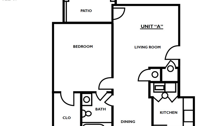 1 bed, 1 bath, 822 sqft, $775, Unit D14