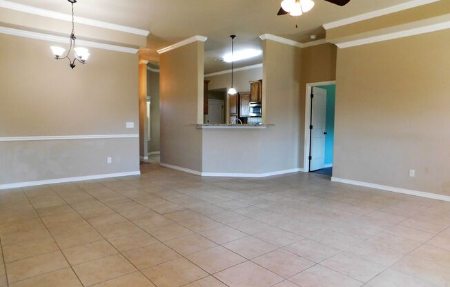 Available NOW!!!! Lovely home located in Goodnight Ranch in Killeen. Minutes from Ft. Cavazos, Hospitals and Colleges. Home offers ceramic tiling through out, and carpeting in bedrooms. Open kitchen features stainless steel appliances, smooth top range, g