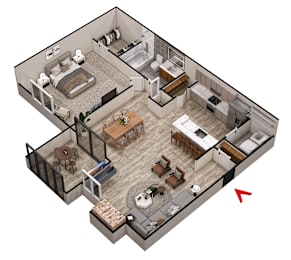 1 bed, 1 bath, 874 sqft, $1,175