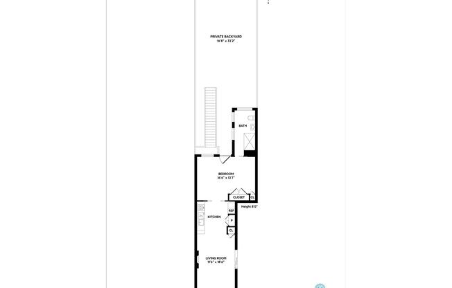 1 bed, 1 bath, $3,700, Unit GARDEN