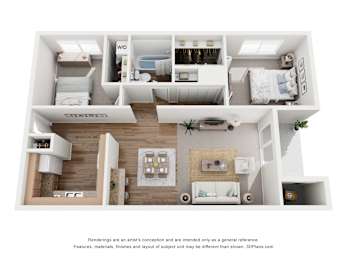 2 beds, 1 bath, 980 sqft, $1,079