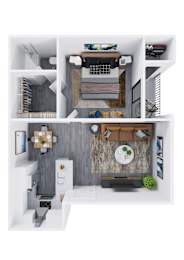1 bed, 1 bath, 660 sqft, $1,150