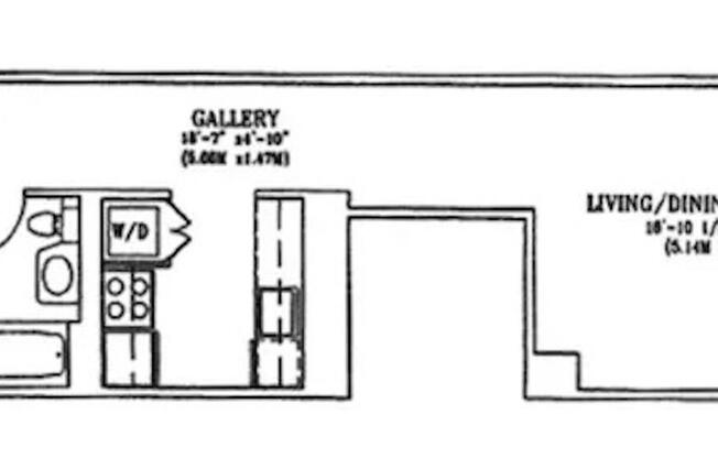 Studio, 1 bath, 650 sqft, $4,250, Unit 12F